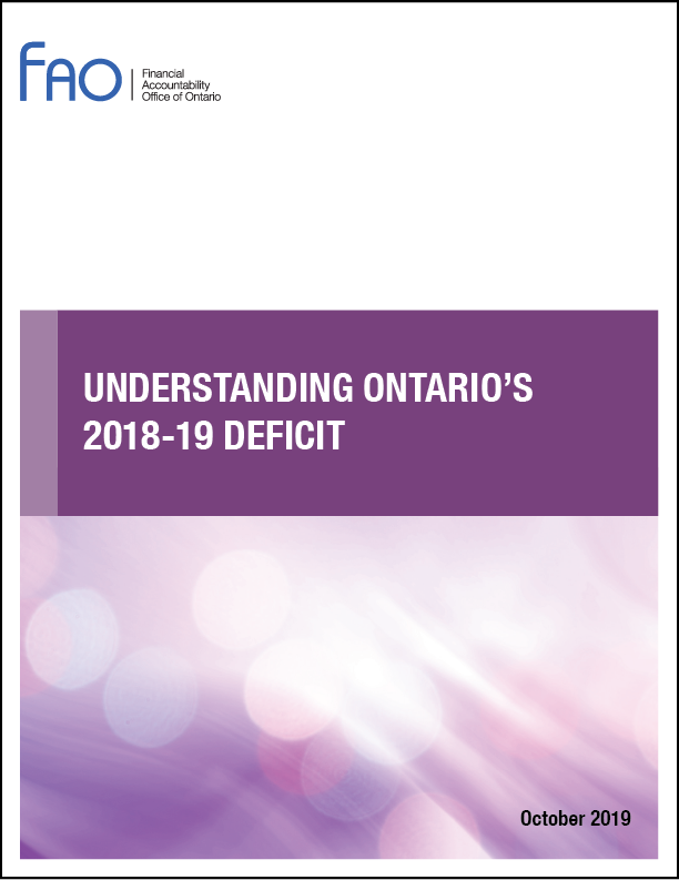 Understanding Ontario’s 2018-19 Deficit
