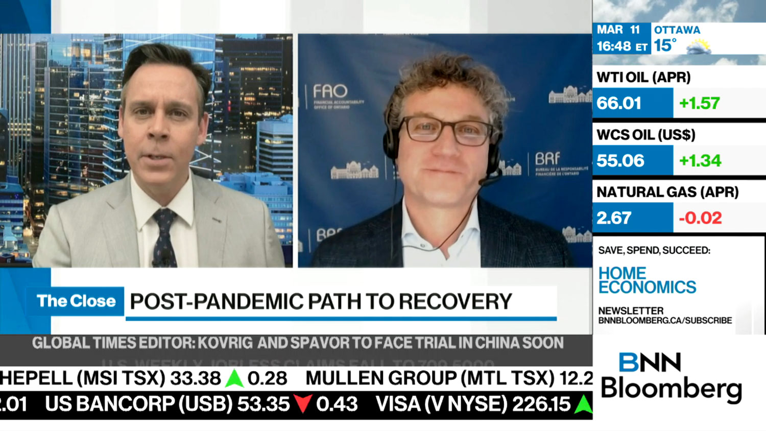 Peter Weltman on BNN Bloomberg's The Close with Greg Bonnell.