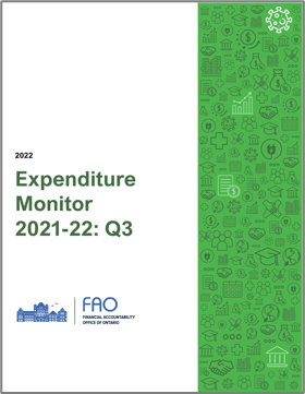 Expenditure Monitor 2021-22: Q3 report cover