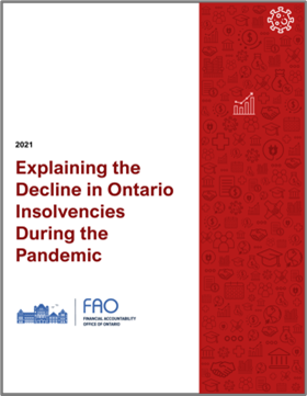 Explaining the Decline in Ontario Insolvencies During the Pandemic report cover