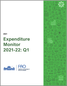 Expenditure Monitor 2021-22: Q1 report cover