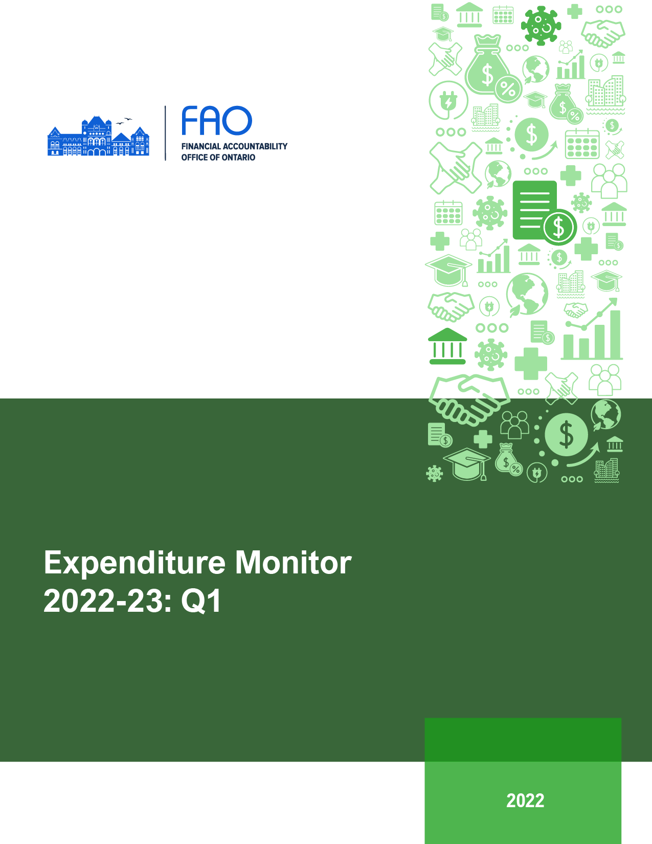 Expenditure Monitor 2022-23: Q1 report cover