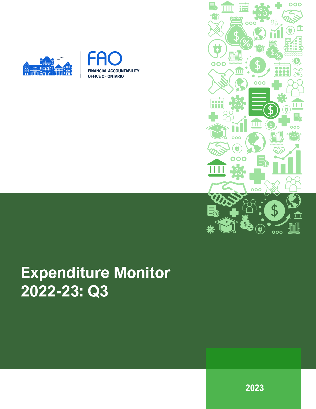 Expenditure Monitor 2022-23: Q3 report cover