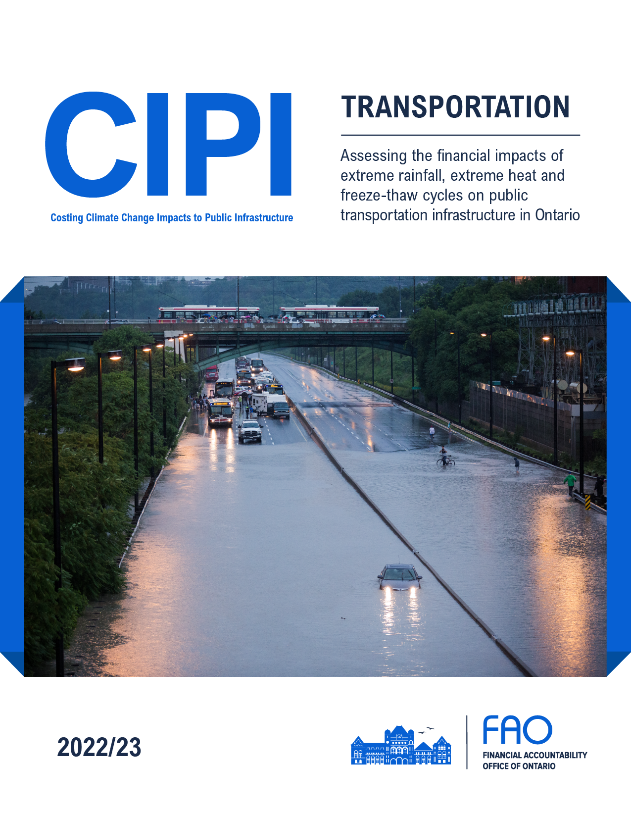 osting Climate Impacts on Public Infrastructure (CIPI): Transportation report cover