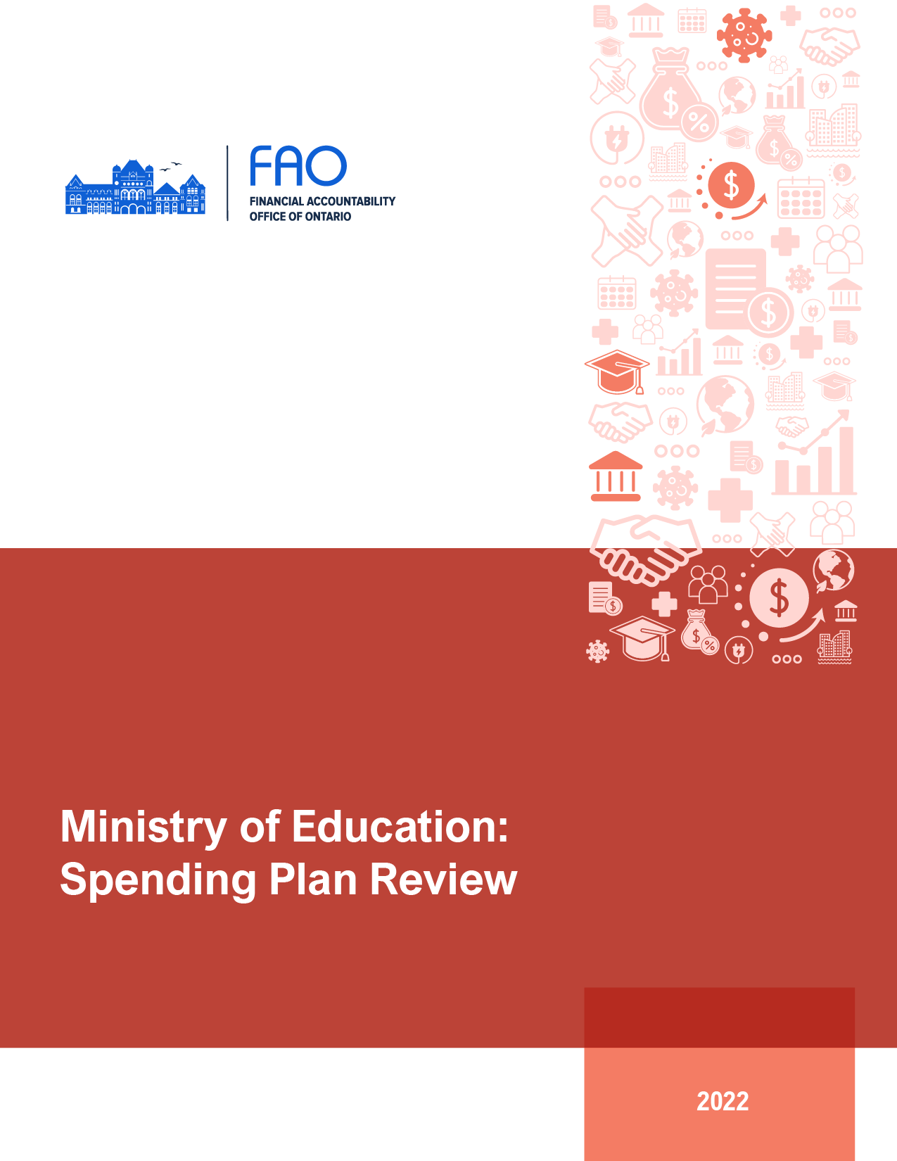 Ministry of Education: Spending Plan Review report cover