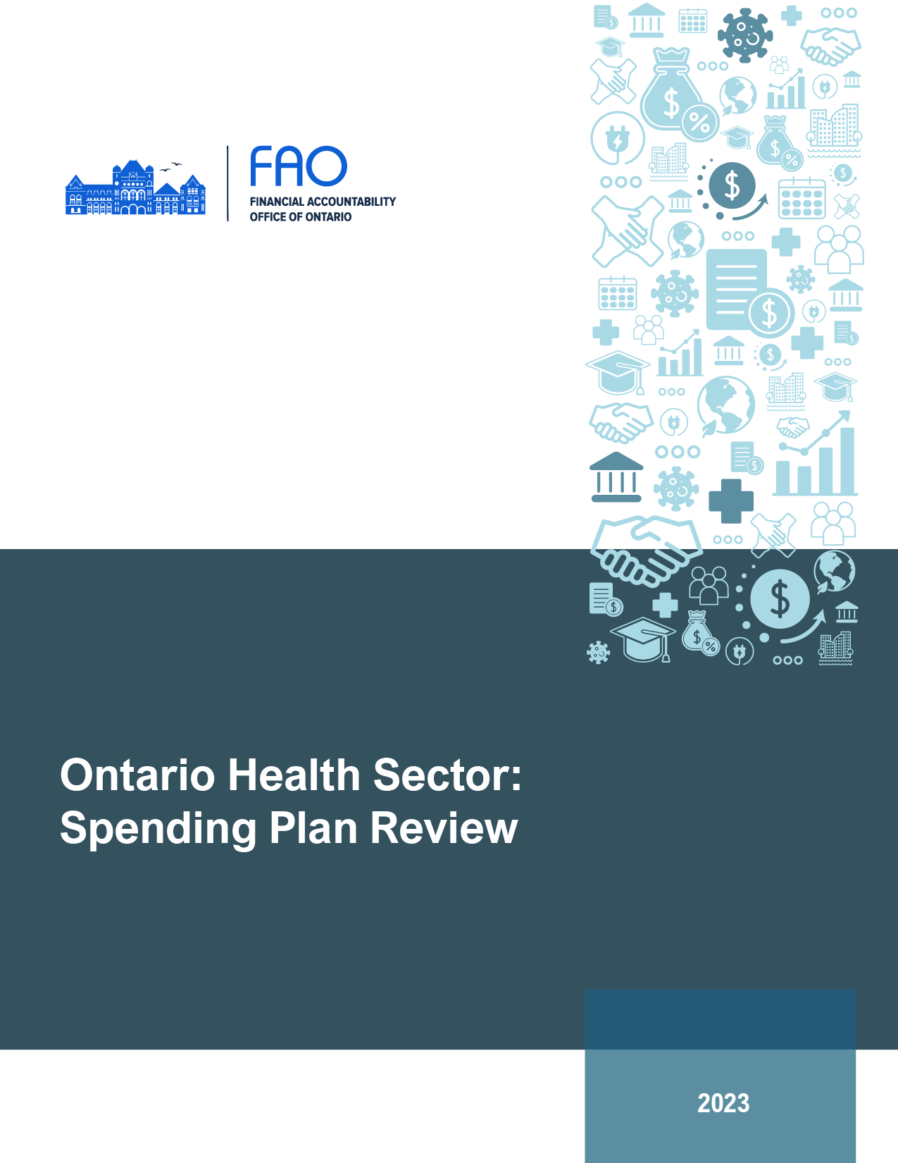 Ontario Health Sector: Spending Plan Review report cover