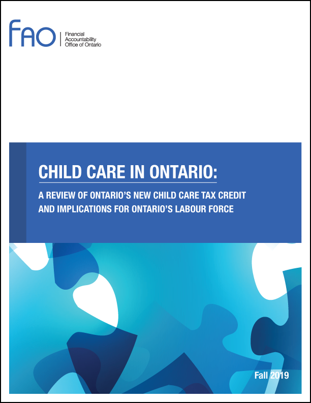 Child Care In Ontario: A Review of Ontario's New Child Care Tax Credit