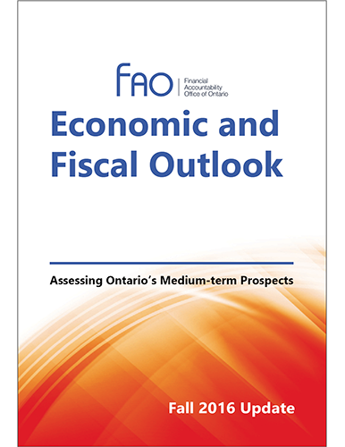 Economic and Fiscal Outlook - Update, Fall 2016