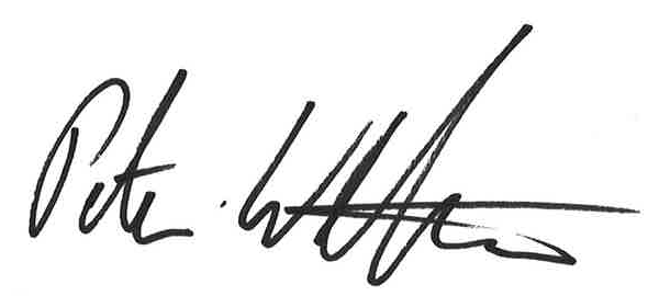 Signature of Peter Weltman